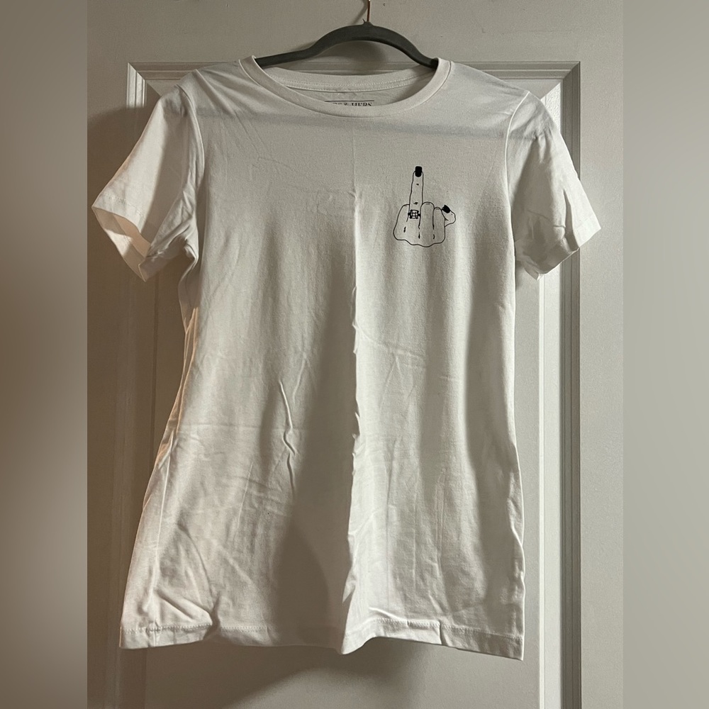 Hubs & Hers “Give ‘Em the Finger” Tee - Women’s (Bride)